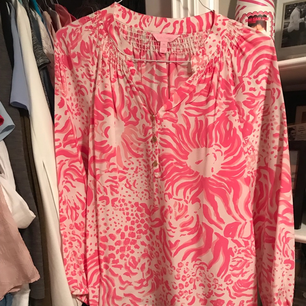 Lilly Pulitzer Elsa Silk Blouse